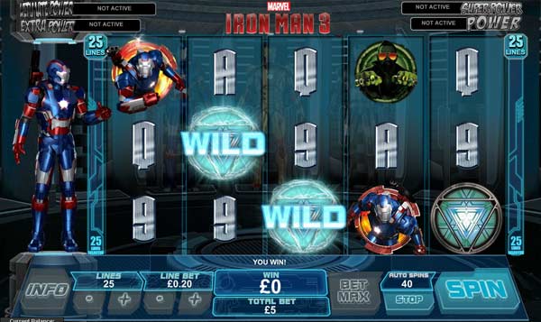 iron man 3 video slot