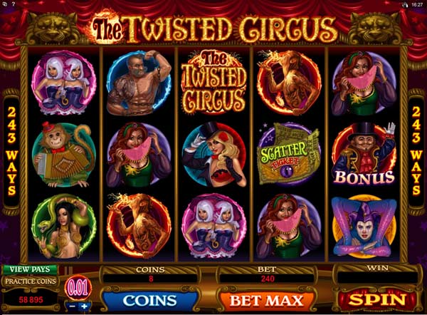 the twisted circus slot